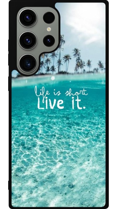 Coque Samsung Galaxy S23 Ultra - Silicone rigide noir Summer 18 24