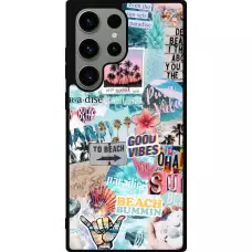 Coque Samsung Galaxy S23 Ultra - Silicone rigide noir Summer 20 collage
