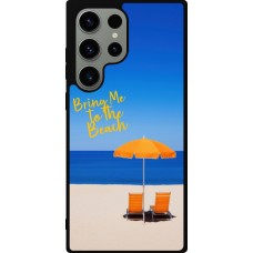 Samsung Galaxy S23 Ultra Case Hülle - Silikon schwarz Summer 2025 Bring me to the beach