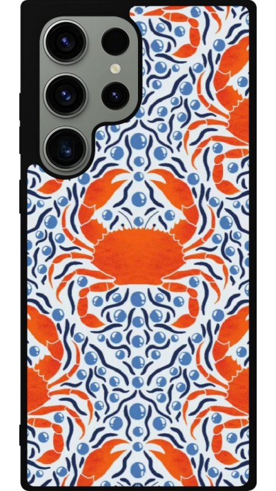 Samsung Galaxy S23 Ultra Case Hülle - Silikon schwarz Crabs and pearls Summer 2026