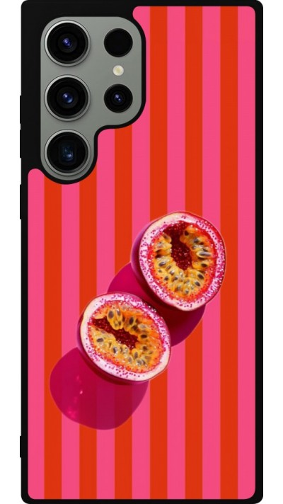 Samsung Galaxy S23 Ultra Case Hülle - Silikon schwarz Passion fruit Summer 2026