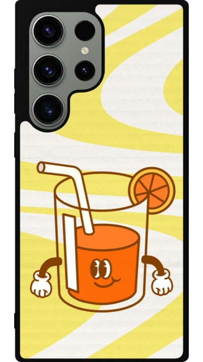 Samsung Galaxy S23 Ultra Case Hülle - Silikon schwarz Summer drink 2026
