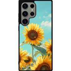 Samsung Galaxy S23 Ultra Case Hülle - Silikon schwarz Sunflowers Summer 2026