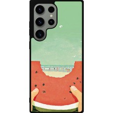Samsung Galaxy S23 Ultra Case Hülle - Silikon schwarz Views through a watermelon Summer 2026