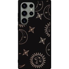Coque Samsung Galaxy S23 Ultra - Silicone rigide noir Suns and Moons