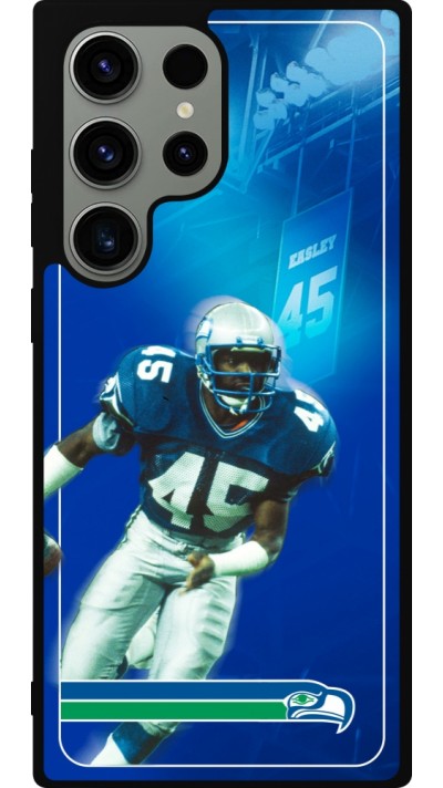Samsung Galaxy S23 Ultra Case Hülle - Silikon schwarz Super Bowl 26 Seattle 1