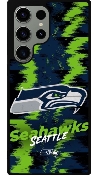 Samsung Galaxy S23 Ultra Case Hülle - Silikon schwarz Super Bowl 26 Seattle 2