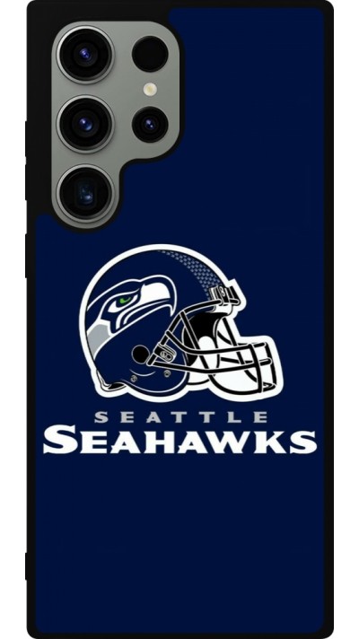 Samsung Galaxy S23 Ultra Case Hülle - Silikon schwarz Super Bowl 26 Seattle 3