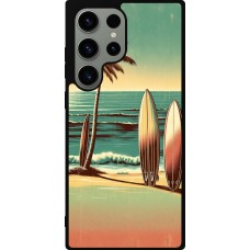 Samsung Galaxy S23 Ultra Case Hülle - Silikon schwarz Surf Paradise