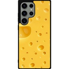 Coque Samsung Galaxy S23 Ultra - Silicone rigide noir Fête Nationale Suisse Cheese