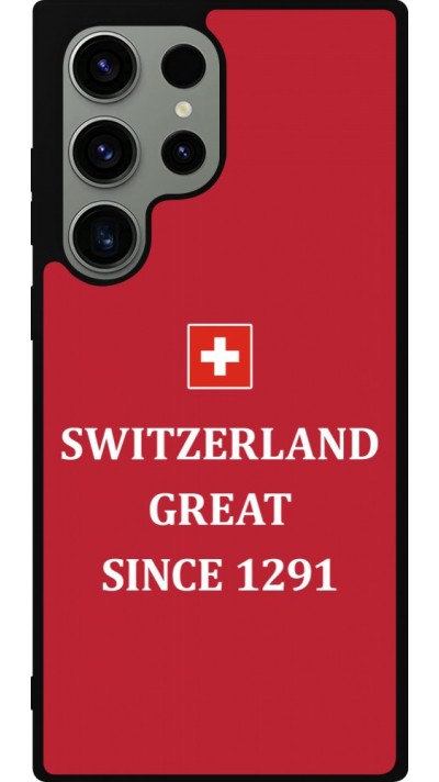Samsung Galaxy S23 Ultra Case Hülle - Silikon schwarz Switzerland Great Since 1291