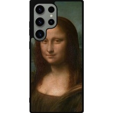 Coque Samsung Galaxy S23 Ultra - Silicone rigide noir Tableau art - La Joconde - Léonard de Vinci