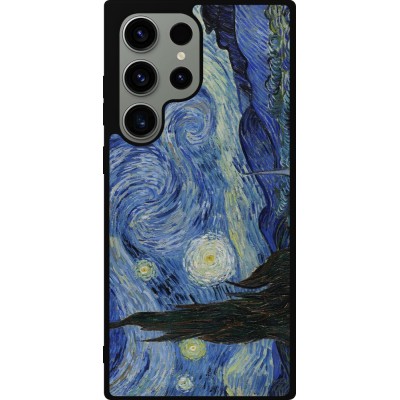 Coque Samsung Galaxy S23 Ultra - Silicone rigide noir Tableau art - La Nuit étoilée - Van Gogh