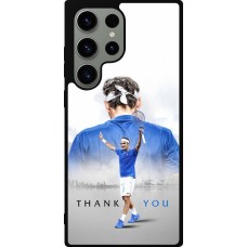 Coque Samsung Galaxy S23 Ultra - Silicone rigide noir Thank you Roger