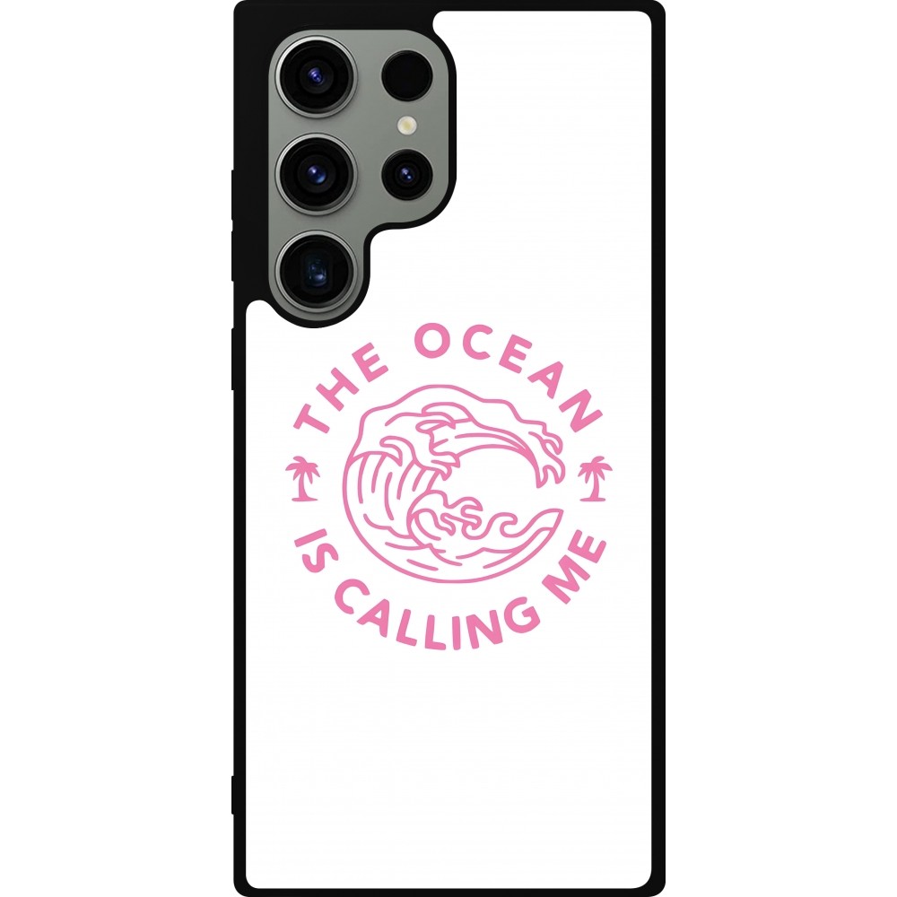Samsung Galaxy S23 Ultra Case Hülle - Silikon schwarz The Ocean is calling me