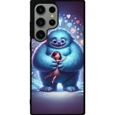 Coque Samsung Galaxy S23 Ultra - Silicone rigide noir Valentine 2024 Fluffy Love