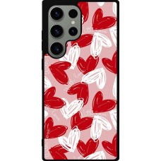 Samsung Galaxy S23 Ultra Case Hülle - Silikon schwarz Valentine 2024 with love heart