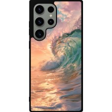 Samsung Galaxy S23 Ultra Case Hülle - Silikon schwarz Wave Sunset