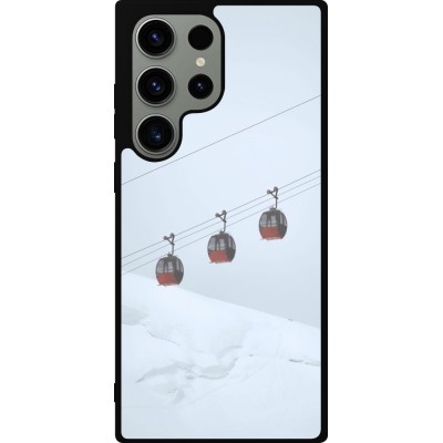 Samsung Galaxy S23 Ultra Case Hülle - Silikon schwarz Winter 22 ski lift