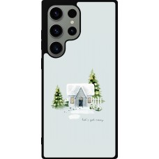 Coque Samsung Galaxy S23 Ultra - Silicone rigide noir Winter 25 Cosy House