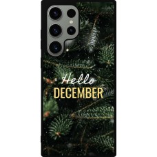 Samsung Galaxy S23 Ultra Case Hülle - Silikon schwarz Winter 25 Winter hello december