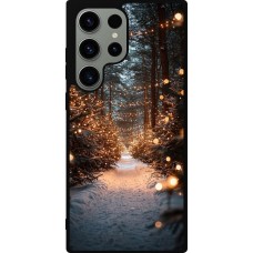Samsung Galaxy S23 Ultra Case Hülle - Silikon schwarz Winter 25 Winter snowy road