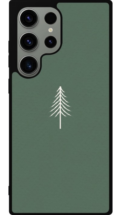 Coque Samsung Galaxy S23 Ultra - Silicone rigide noir Christmas 22 minimalist tree