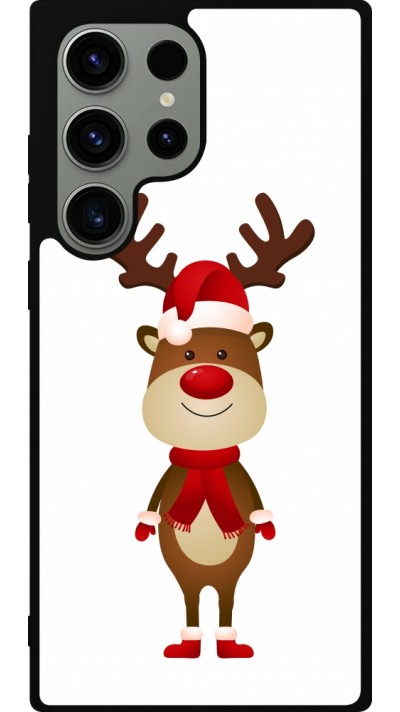 Coque Samsung Galaxy S23 Ultra - Silicone rigide noir Christmas 22 reindeer