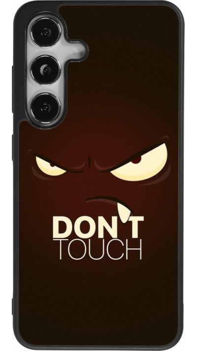 Coque Samsung Galaxy S24 - Silicone rigide noir Angry Dont Touch