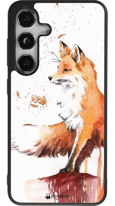 Samsung Galaxy S24 Case Hülle - Silikon schwarz Autumn 21 Fox