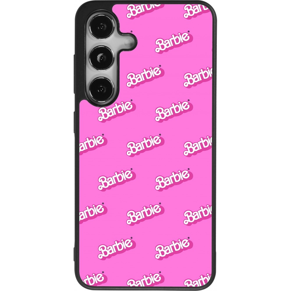 Samsung Galaxy S24 Case Hülle - Silikon schwarz Barbie Pattern