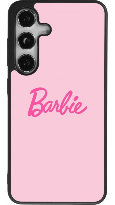 Coque Samsung Galaxy S24 - Silicone rigide noir Barbie Text