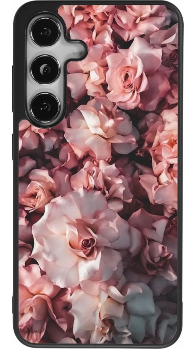 Coque Samsung Galaxy S24 - Silicone rigide noir Beautiful Roses