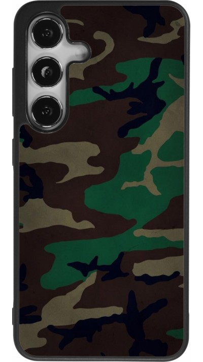 Coque Samsung Galaxy S24 - Silicone rigide noir Camouflage 3