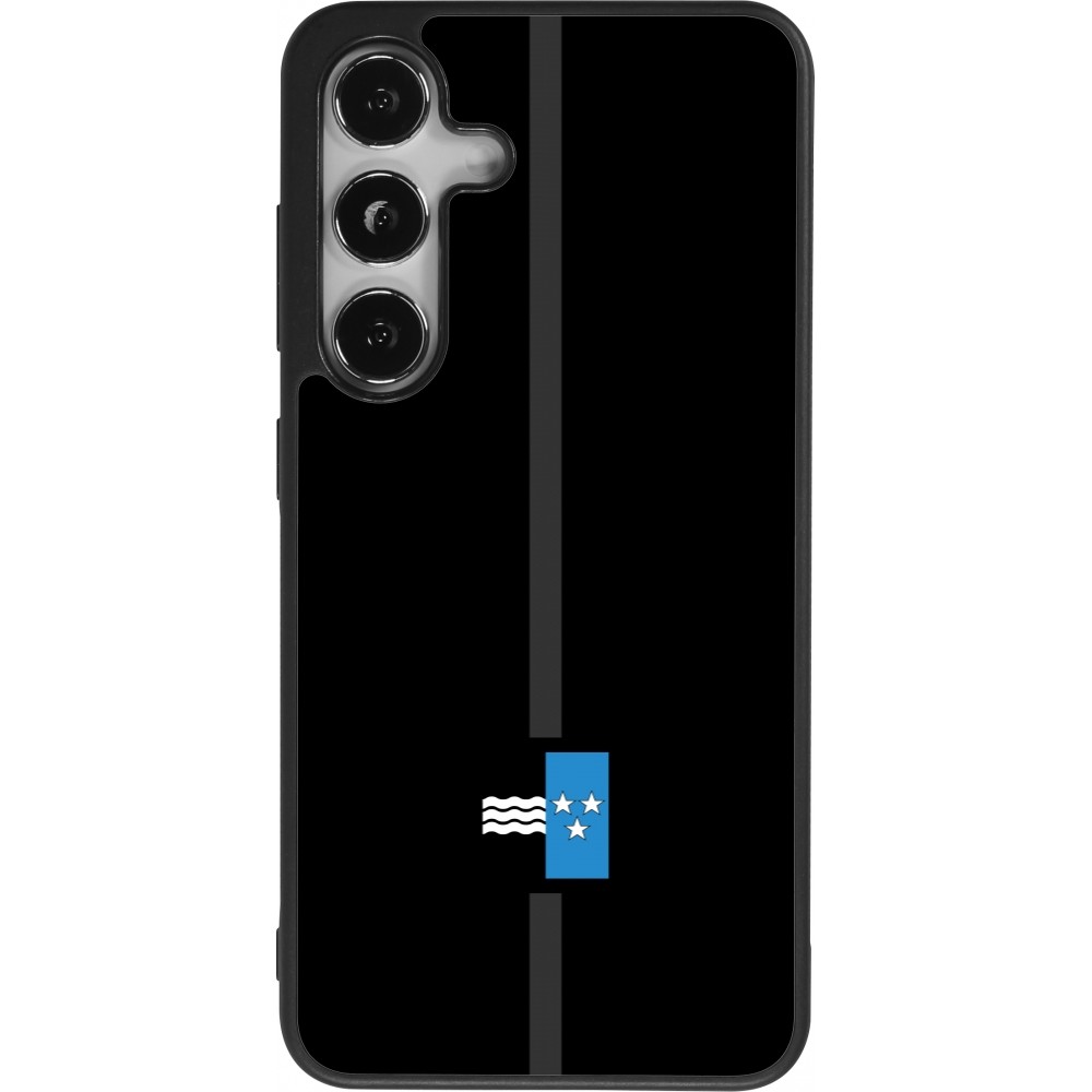 Coque Samsung Galaxy S24 - Silicone rigide noir Canton AG noir
