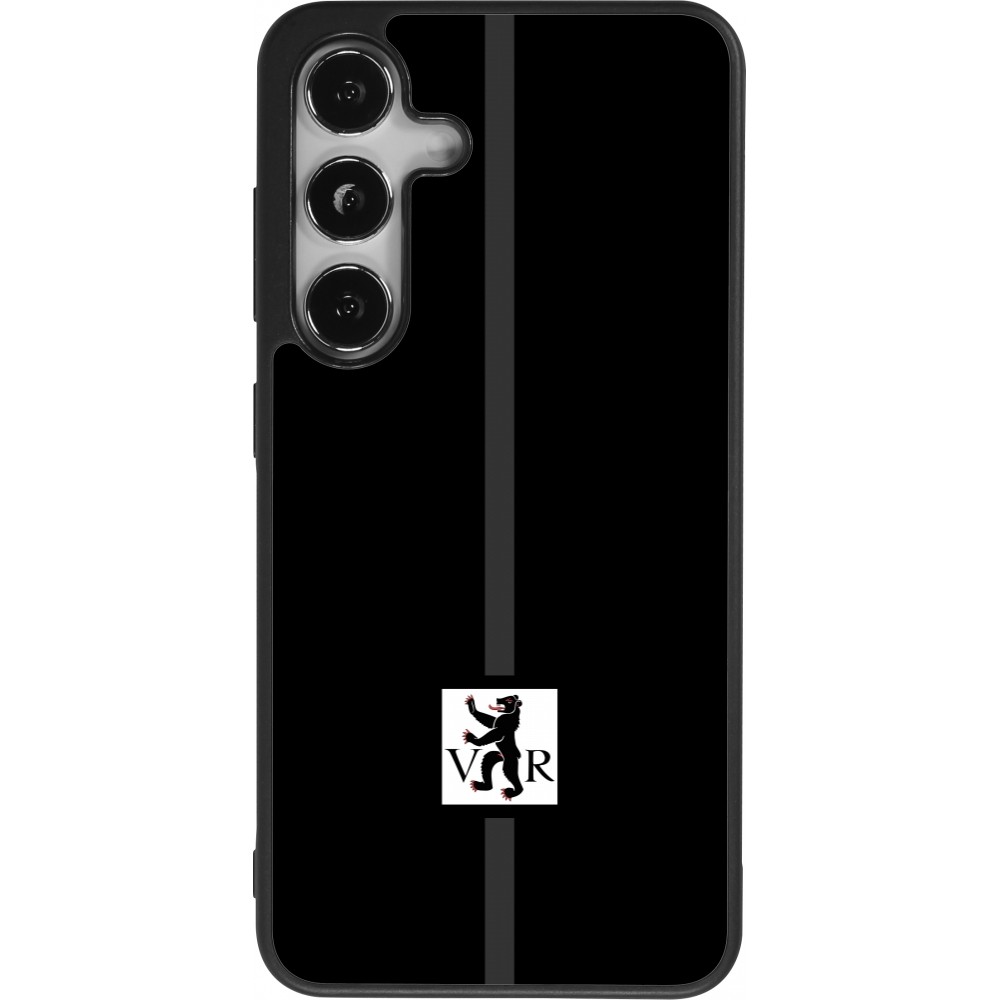 Coque Samsung Galaxy S24 - Silicone rigide noir Canton AR noir