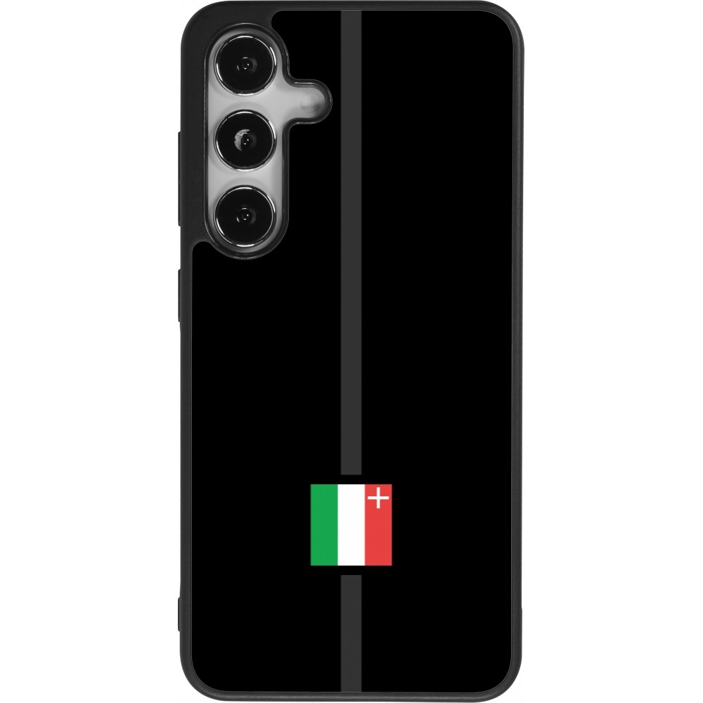 Coque Samsung Galaxy S24 - Silicone rigide noir Canton NE noir