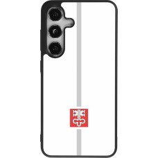 Samsung Galaxy S24 Case Hülle - Silikon schwarz Kanton NW weiss
