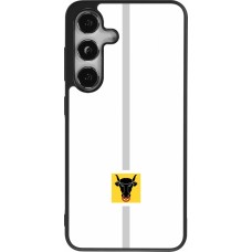 Coque Samsung Galaxy S24 - Silicone rigide noir Canton UR blanc