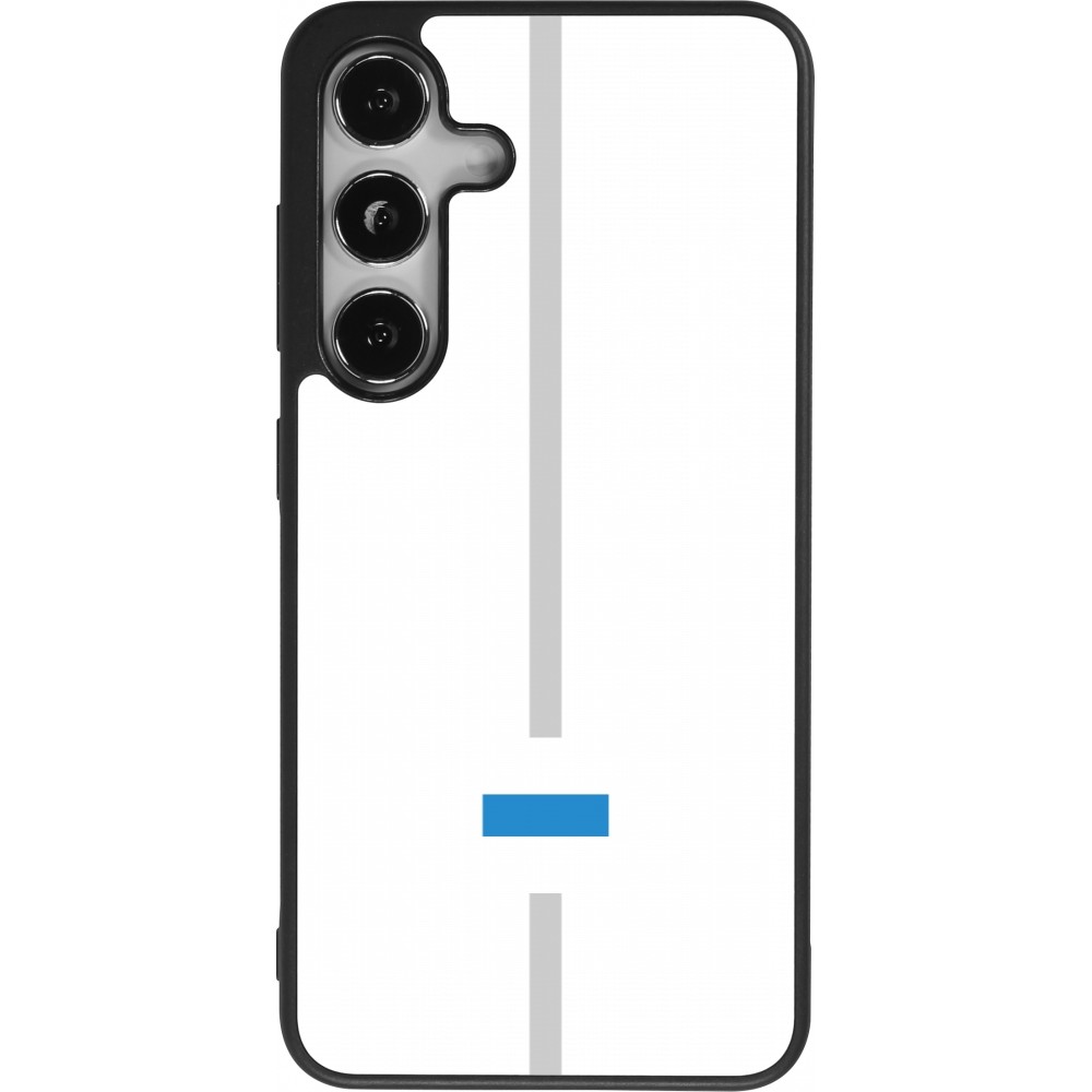 Samsung Galaxy S24 Case Hülle - Silikon schwarz Kanton ZG weiss