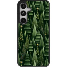 Coque Samsung Galaxy S24 - Silicone rigide noir Christmas 25 Pattern Xmas Tree