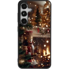 Coque Samsung Galaxy S24 - Silicone rigide noir Christmas 25 Xmas Nutcracker