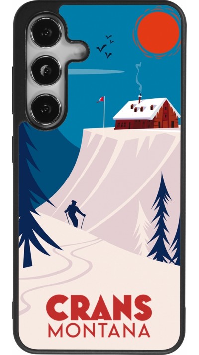 Samsung Galaxy S24 Case Hülle - Silikon schwarz Crans-Montana Cabane