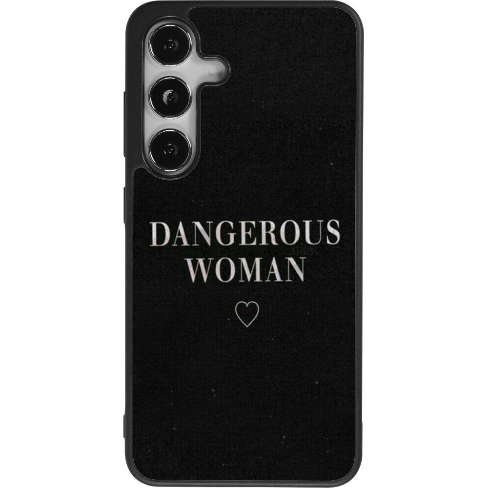Samsung Galaxy S24 Case Hülle - Silikon schwarz Dangerous woman