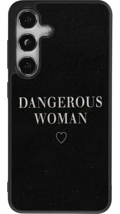 Coque Samsung Galaxy S24 - Silicone rigide noir Dangerous woman