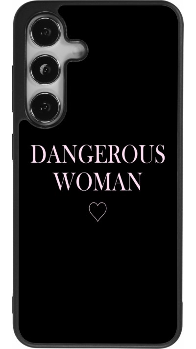 Coque Samsung Galaxy S24 - Silicone rigide noir Dangerous woman