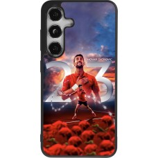 Samsung Galaxy S24 Case Hülle - Silikon schwarz Djokovic 23 Grand Slam