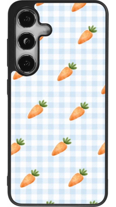Coque Samsung Galaxy S24 - Silicone rigide noir Easter 2026 Pattern carrots
