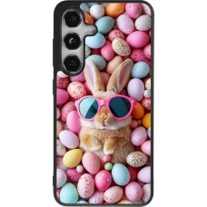 Coque Samsung Galaxy S24 - Silicone rigide noir Easter 2026 Rabbit fun
