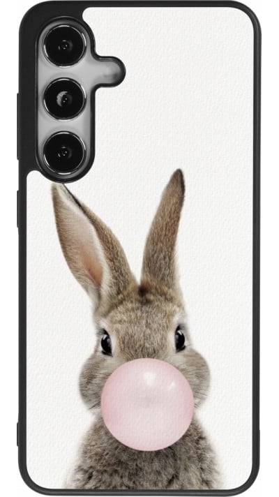 Samsung Galaxy S24 Case Hülle - Silikon schwarz Easter 2023 bubble gum bunny
